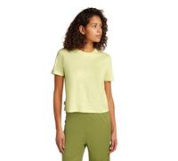 Icebreaker Women's Standard Merino 150 Tech Lite Short Sleeve Crop Tee, Citrine