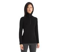 Icebreaker Women's Standard Merino 260 Tech Long Sleeve Half Zip, Black