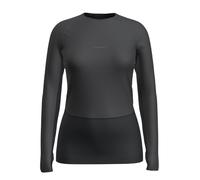Icebreaker Women's ZoneKnit 200 Seamless Long Sleeve Crew {IC-0A56HD} - Black/Jet Heather Grey - Medium