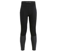 Icebreaker Women's ZoneKnit 260 Leggings {IC-0A56HJ} - Black/Jet Heather Grey - Medium