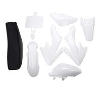 ICECHEN 8Pcs 50Cc 110Cc 125Cc 140Cc Plastic 4-Stroke Crf50 Pit Off-Road Bike Set Mudguard - Motorcycle Motorcycle Diy Kits White