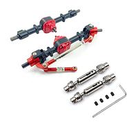 ICECHEN Metal Front & Rear Bridge Axle with Drive Shaft for MN D90 D91 D96 D99S MN-90 MN99S 1/12 RC Car Upgrade Parts,1