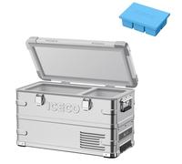 ICECO APL35 12 Volt Car Refrigerator, 37 Quart (30 Liter) Light Duty Aluminum 12v Portable Fridge Freezer, SECOP Nano Compressor, -4℉~68℉, 12/24V DC, 100-240V AC for Outdoor, Camping, RV, Truck, Boat