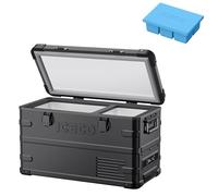 ICECO APL35 Dual Zone Portable Fridge Freezer, 37 Quart 12V Car Refrigerator with Secop Nano Compressor, Aluminum Electric Compressor Cooler 12/24V DC, 100-240V AC, -4℉~68℉, for RV,Camping,Travel