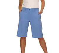 icecoolfashion Ladies Smart Knee Length Shorts - Womens Tailored Day Evening Lightweight Shorts Sky Blue 8-22 (16)