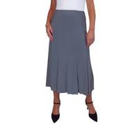 icecoolfashion Women's Elasticated Waist Smart Panelled 32" Midi Skirt | Fishtail Design, Ladies Elastic Waist Skirt, Office, Workwear, Evening or Formal Events