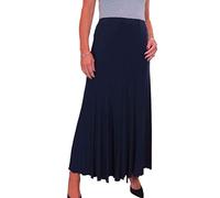 icecoolfashion Women's Full Length Maxi Skirt 38" Fishtail Panelled Style | Smart, Elasticated Waist, Workwear, Business, Office or Formal, Ankle Length, Fully Lined