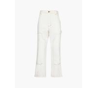 Icecream Mens Ecru Canvas Carpenter Straight-leg Denim Jeans 30