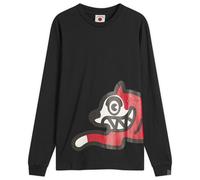 ICECREAM Men's Jumbo Running Dog Long Sleeve T-Shirt Black