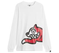 ICECREAM Men's Jumbo Running Dog Long Sleeve T-Shirt White