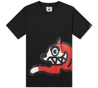 ICECREAM Men's Jumbo Running Dog T-Shirt Black