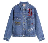 ICECREAM Men's Mascot Denim Trucker Jacket Mid Wash Blue