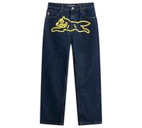 ICECREAM Men's Running Dog Loose Straight Jeans Indigo