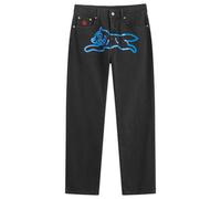 ICECREAM Men's Running Dog Straight Leg Denim Jeans Black