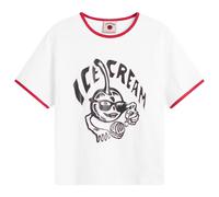 ICECREAM Women's Cherry Ringer T-Shirt White