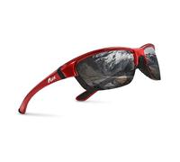 ICECUBE AVENTO Semi-Rimless Polarised Sunglasses for Men & Women, UV400 Category 3 Anti-Glare Lightweight Sports Sunglasses, Hard Case Included