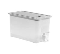 Iced Beverage Dispenser with Leakproof Spigot Juice Jar for Lemonade Kitchen Gray Grey 25x13x15.8 cm