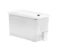 Iced Beverage Dispenser with Leakproof Spigot Juice Jar for Lemonade Kitchen White 25x13x15.8 cm