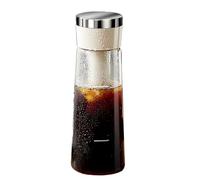 Iced-Carafe 2 Quart Glass Coffee Brewer With Fine Mesh Filter, Leak Proof Lid, Handle | Cold Tea Manufacturer, Container, Beverage Server For The Restoran