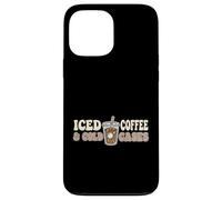 Iced Coffee And Cold Cases True Crime Podcast Investigator Case for iPhone 13 Pro Max