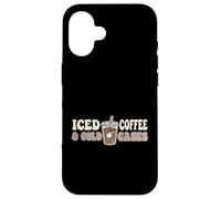 Iced Coffee And Cold Cases True Crime Podcast Investigator Case for iPhone 16