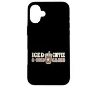 Iced Coffee And Cold Cases True Crime Podcast Investigator Case for iPhone 16 Plus