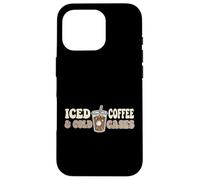 Iced Coffee And Cold Cases True Crime Podcast Investigator Case for iPhone 16 Pro