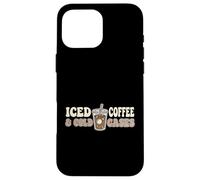 Iced Coffee And Cold Cases True Crime Podcast Investigator Case for iPhone 16 Pro Max
