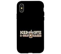 Iced Coffee And Cold Cases True Crime Podcast Investigator Case for iPhone X/XS