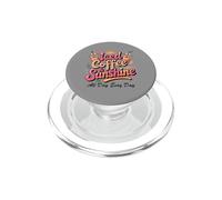 Iced Coffee and Sunshine All Day Every Day Summer Funny PopSockets PopGrip for MagSafe