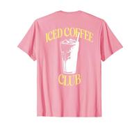 ICED Coffee Club X Coffee Lovers Iced Coffee Ice Cream Coffee Back T-Shirt