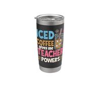 Iced Coffee Gives me Teacher Powers Stainless Steel Insulated Tumbler