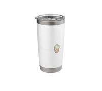 Iced Coffee Lover Heartbeat EKG Pulse Coffee Cup Cappuccino Stainless Steel Insulated Tumbler