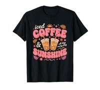 Iced Coffee Sunshine Retro Summer Iced Coffee & Sunshine T-Shirt