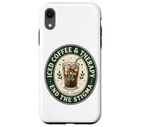 Iced Coffee & Therapy End The Stigma Mental Health Awareness Case for iPhone XR