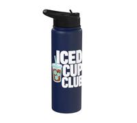 Iced Cup Club Cold Brew Drink Stainless Steel Insulated Water Bottle