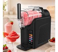 Iced Drink Machine 2L, Soft Serve Ice Cream Maker & Chilled Drink Maker, 7 Modes, No Ice Needed, 360° Self-Cleaning for Parties, Cafés, Gyms (Black)