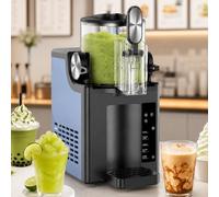 Iced Drink Maker 1.5L, 4 in 1 Smoothie Machine with Touch Panel, One-Button Self-Cleaning, Adjustable Texture for Soft Serve and Chilled Drinks, No Ice Needed (Blue)