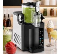 Iced Drink Maker 1.5L, 4 in 1 Smoothie Machine with Touch Panel, One-Button Self-Cleaning, Adjustable Texture for Soft Serve and Chilled Drinks, No Ice Needed