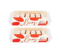 Iced Finger Buns, Hand Finished, Pack of 2, 6 Buns per Pack,Neatly presented in a tray, the buns are easy to serve straight from the pack with no preparation required.