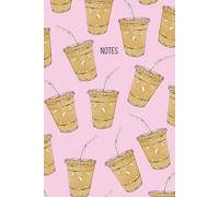 Iced Latte coffee girly pink notebook