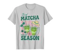 Iced Matcha Sea and Sun Season Summer Tropical Surf Paradise T-Shirt