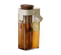 Iced Tea Pot,Jug For Tea | Transparent Lactless Dispenser Watering Can For Coffee Beverage Liquid Refrigerator Patio Storage