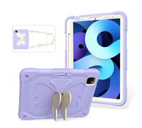 ICEELEC for iPad Air 5th Generation Case iPad Pro 11 inch Case 4th 3rd for Kids Girls with Butterfly Kickstand, Shoulder Strap, Pencil Holder Cover for iPad Air 4th Gen 10.9'' (Purple)