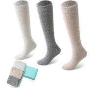 ICEIVY Fluffy Cozy Socks for Womens Warm Wool Soft Bed Ladies Thermal Socks for Winter with Beautiful Gift Box