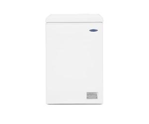 ICEKING CF100EW Chest Freezer, 98L Capacity, White, Counterbalanced Lid, Wire Basket, Adjustable Thermostat, Energy Efficient - Ideal for Kitchen, Utility Room, Garage or Out Buildings