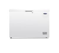 ICEKING CF371EW Chest Freezer, 371L Capacity, White, Counterbalanced Lid, x2 Wire Baskets, Adjustable Thermostat, Energy Efficient - Ideal for Kitchen, Utility Room, Garage or Out Building