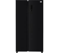 IceKing IKSBS442BK American Fridge Freezer, Black Non-Plumbed, Freestanding E