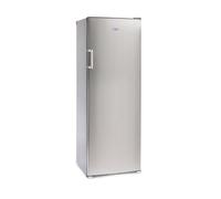 ICEKING RZ245ES Freestanding Tall Freezer, 242L Capacity, Silver, 4 Star Freezing, Adjustable Thermostat, Reversible Door, Energy Efficient, Quiet Operation - Ideal for Kitchen or Utility Room