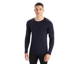 ICEKQ|#Icebreaker Men 200 Oasis LS Crewe Base Layer - Midnight Navy, S